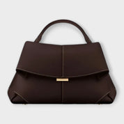 Loretta Vespucci | Black Structured Top Handle Handbag