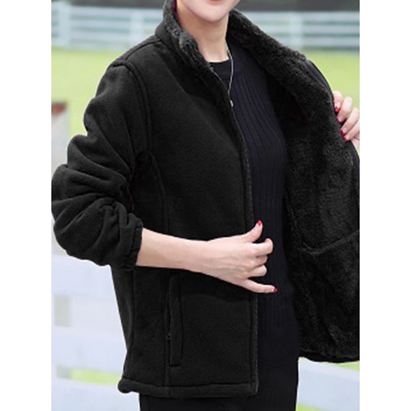 Cassandre Loriot | Plush-Lined Fleece Jacket For Women