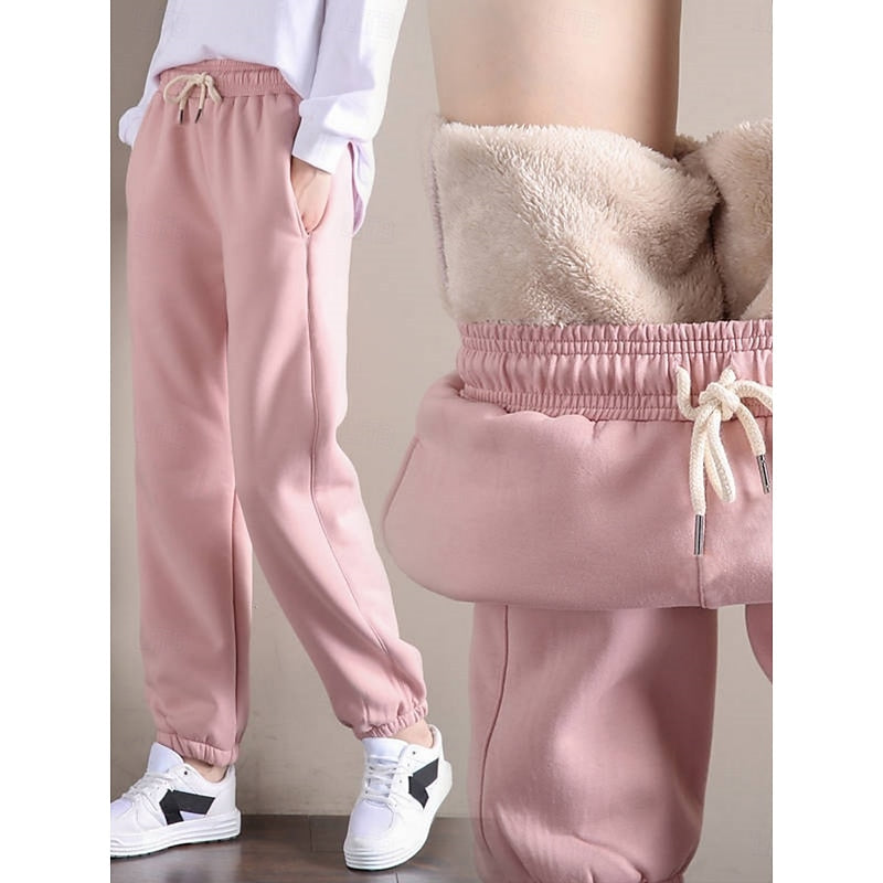 Ondine Fabregues | Cozy High-Waist Fleece Joggers For Women