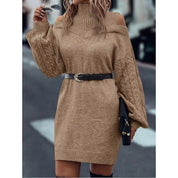 Josette Villard | Cold-Shoulder Turtleneck Sweater Dress For Women