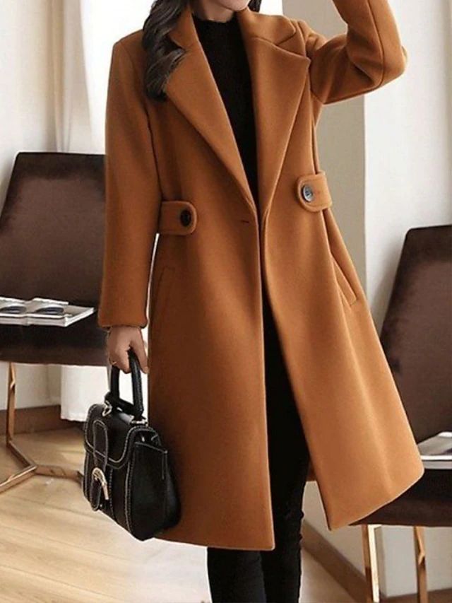 Elena Whitmore | Premium Belted Long Wool Coat For Women