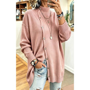 Odile Fontclair | Longline Button-Front Sweater For Women