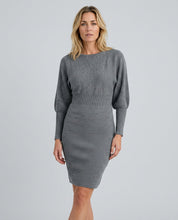 Seraphine Winthrop | Balloon Sleeve Knit Midi Dress For Women
