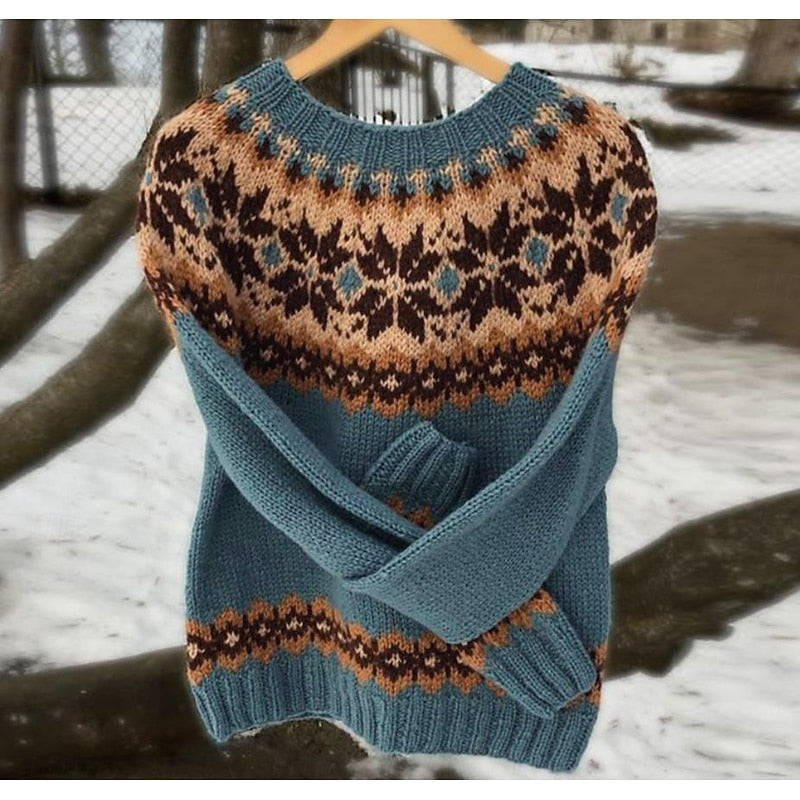 Adeline Farrow | Fair Isle Sweater For Women