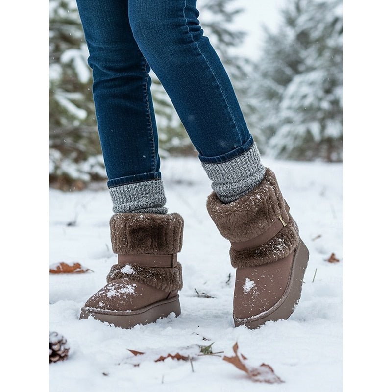 Camille Hawthorne | Cozy Fur-Trimmed Snow Boots For Women
