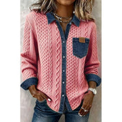 Delphine Arnoux | Textured Contrast Shirt For Women