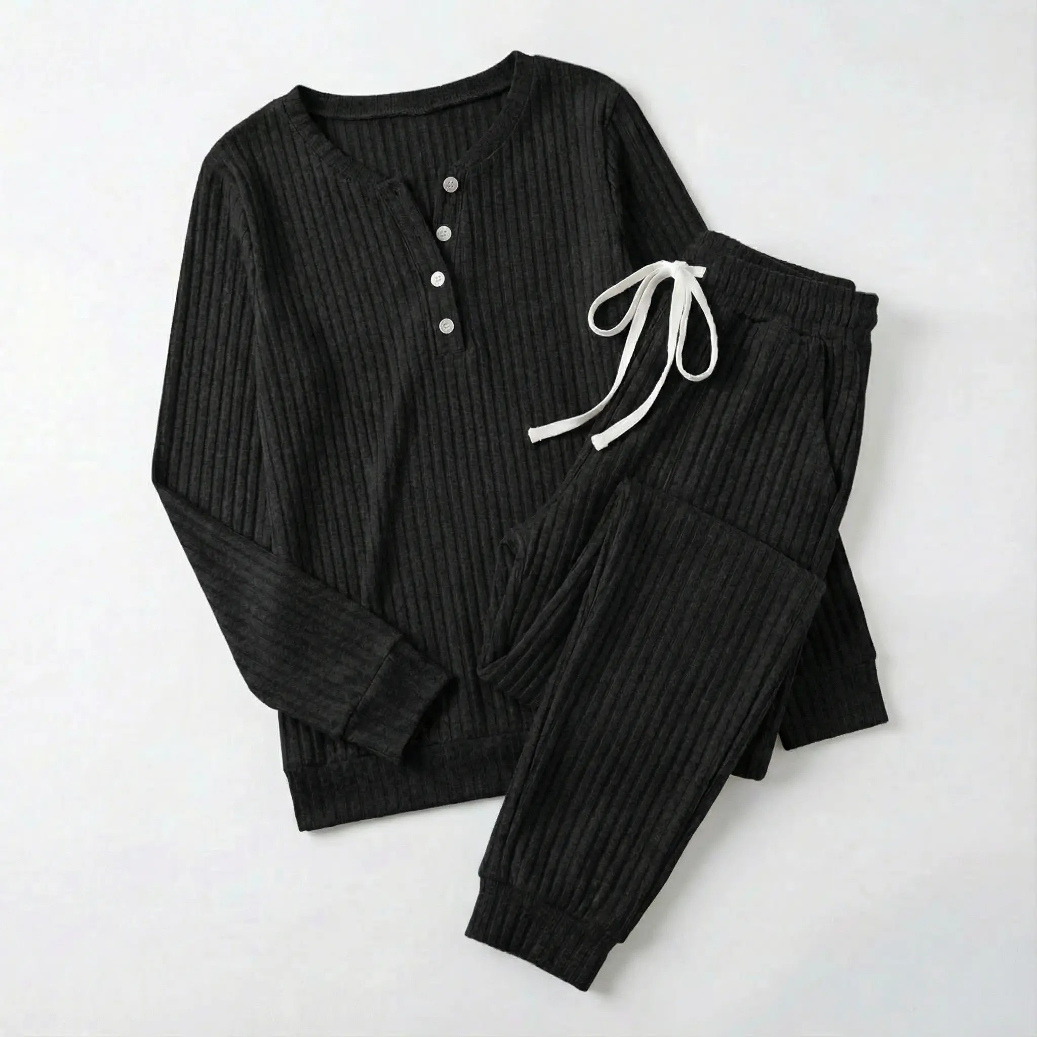 Juliette Bellamy | Ribbed Loungewear Set For Women