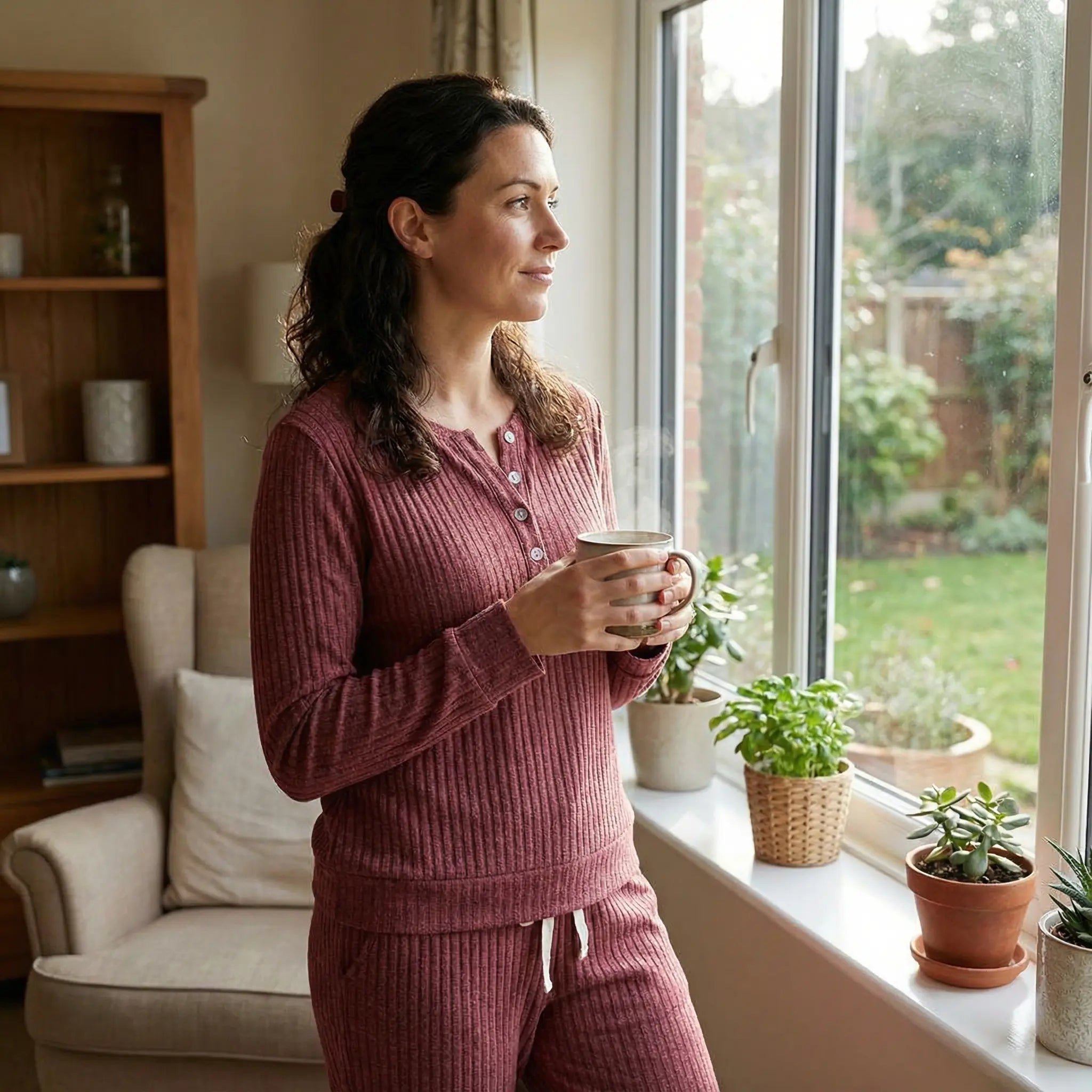 Juliette Bellamy | Ribbed Loungewear Set For Women