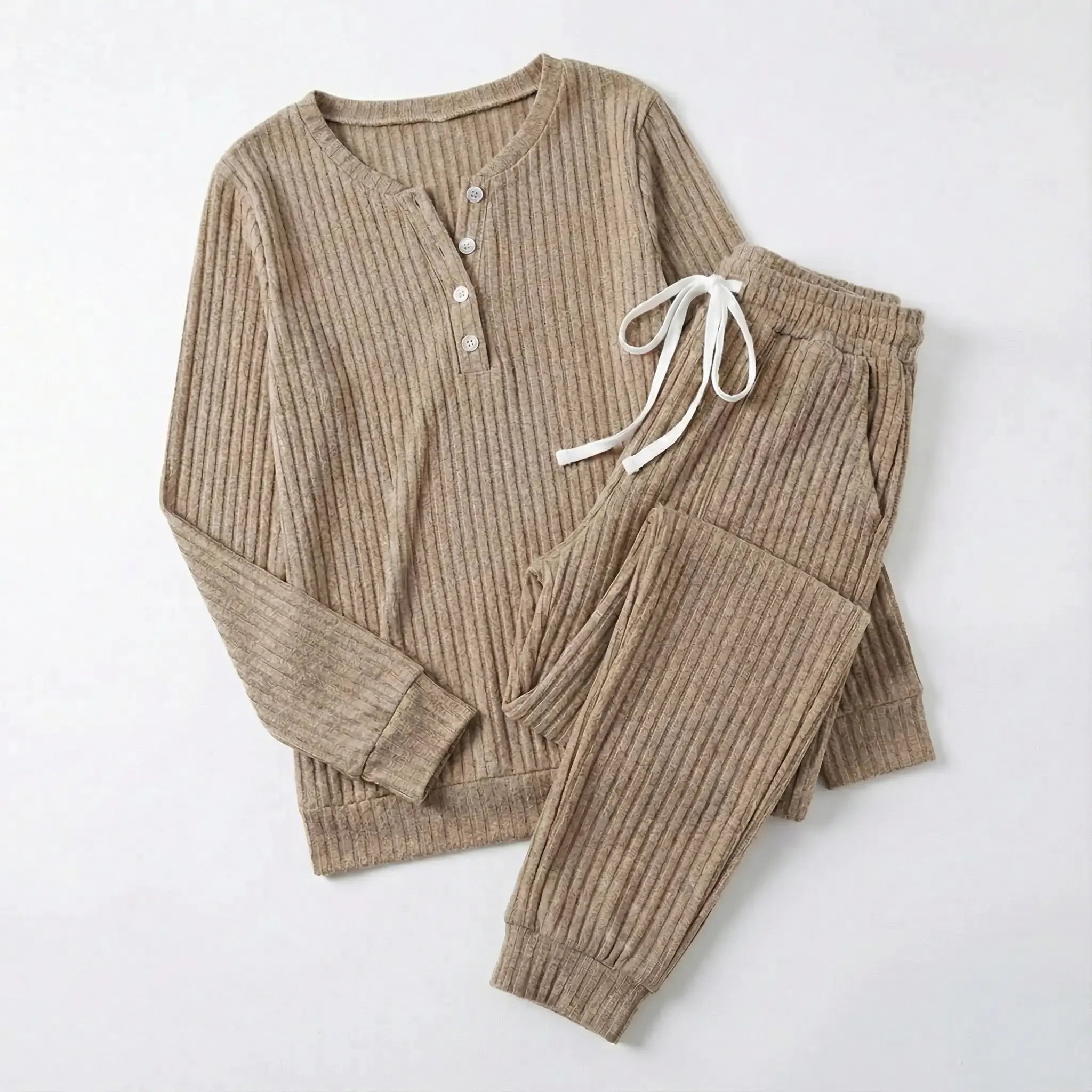 Juliette Bellamy | Ribbed Loungewear Set For Women