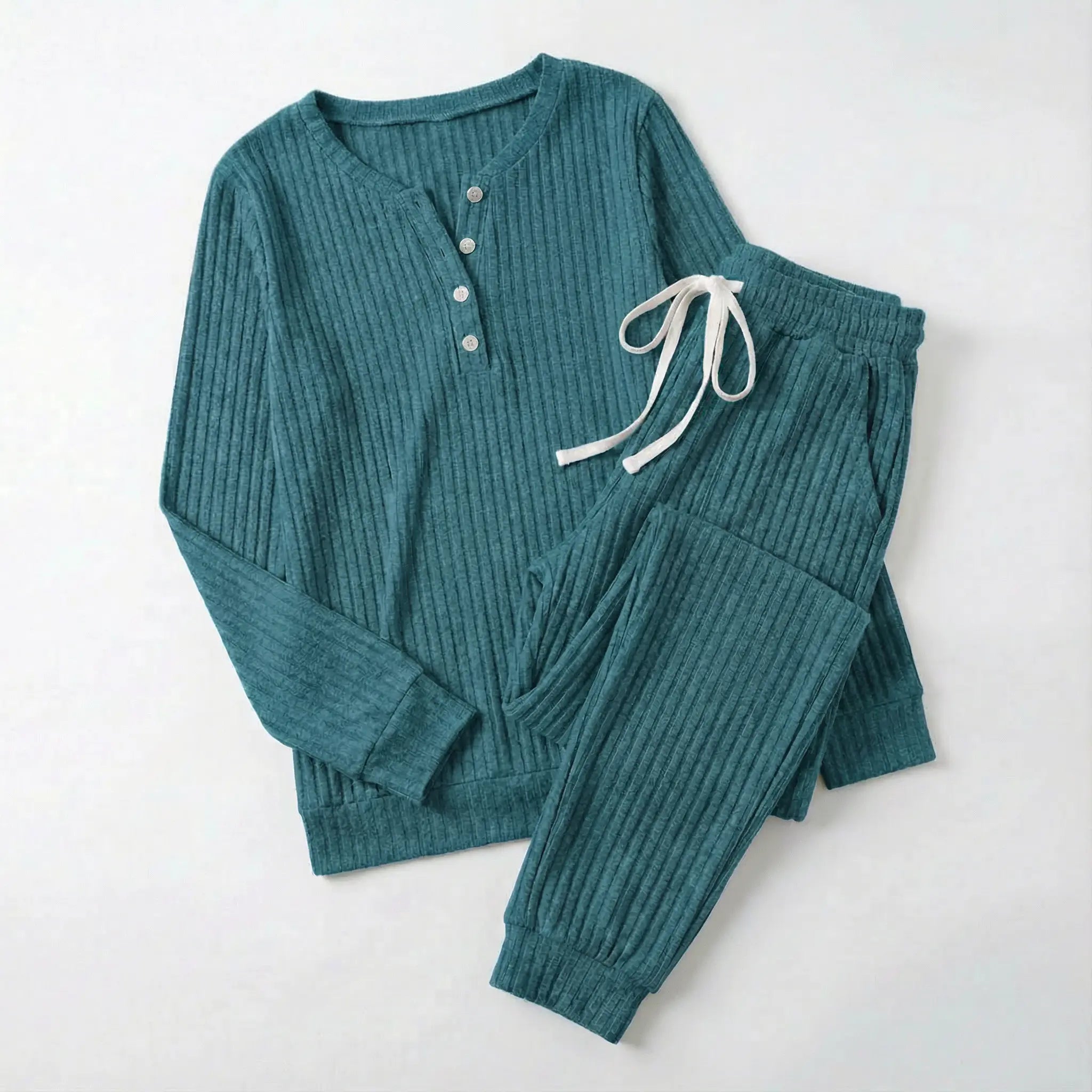 Juliette Bellamy | Ribbed Loungewear Set For Women