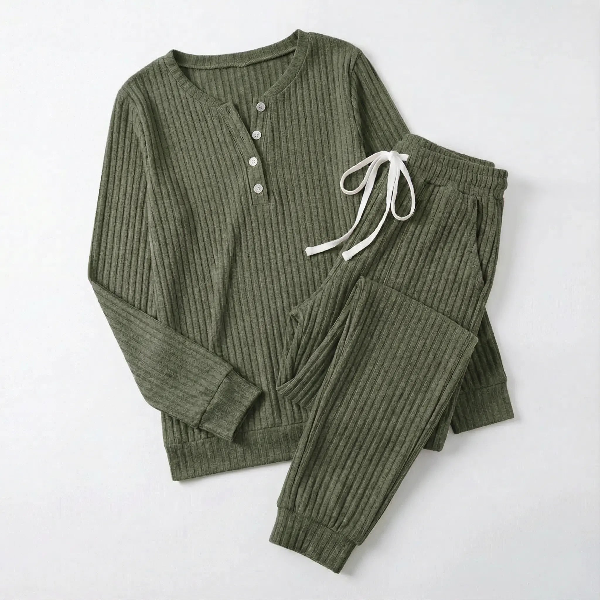 Juliette Bellamy | Ribbed Loungewear Set For Women
