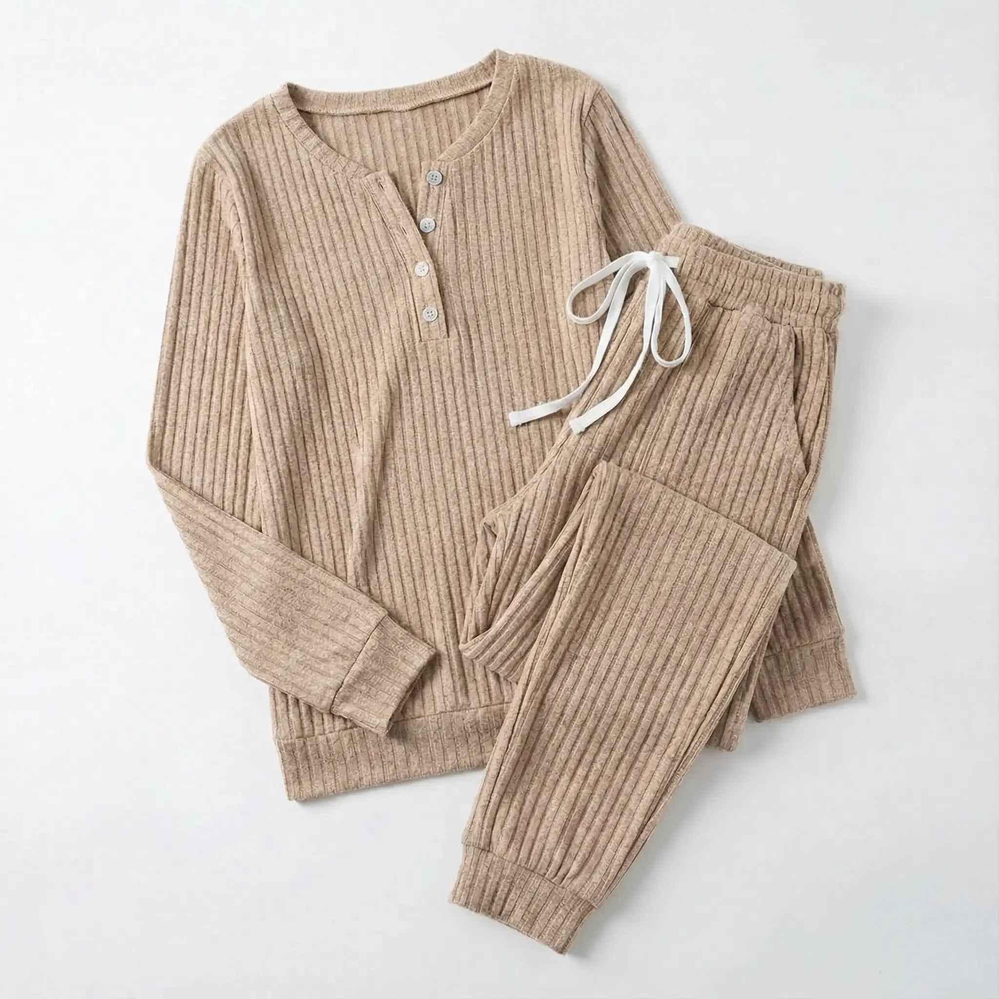 Juliette Bellamy | Ribbed Loungewear Set For Women