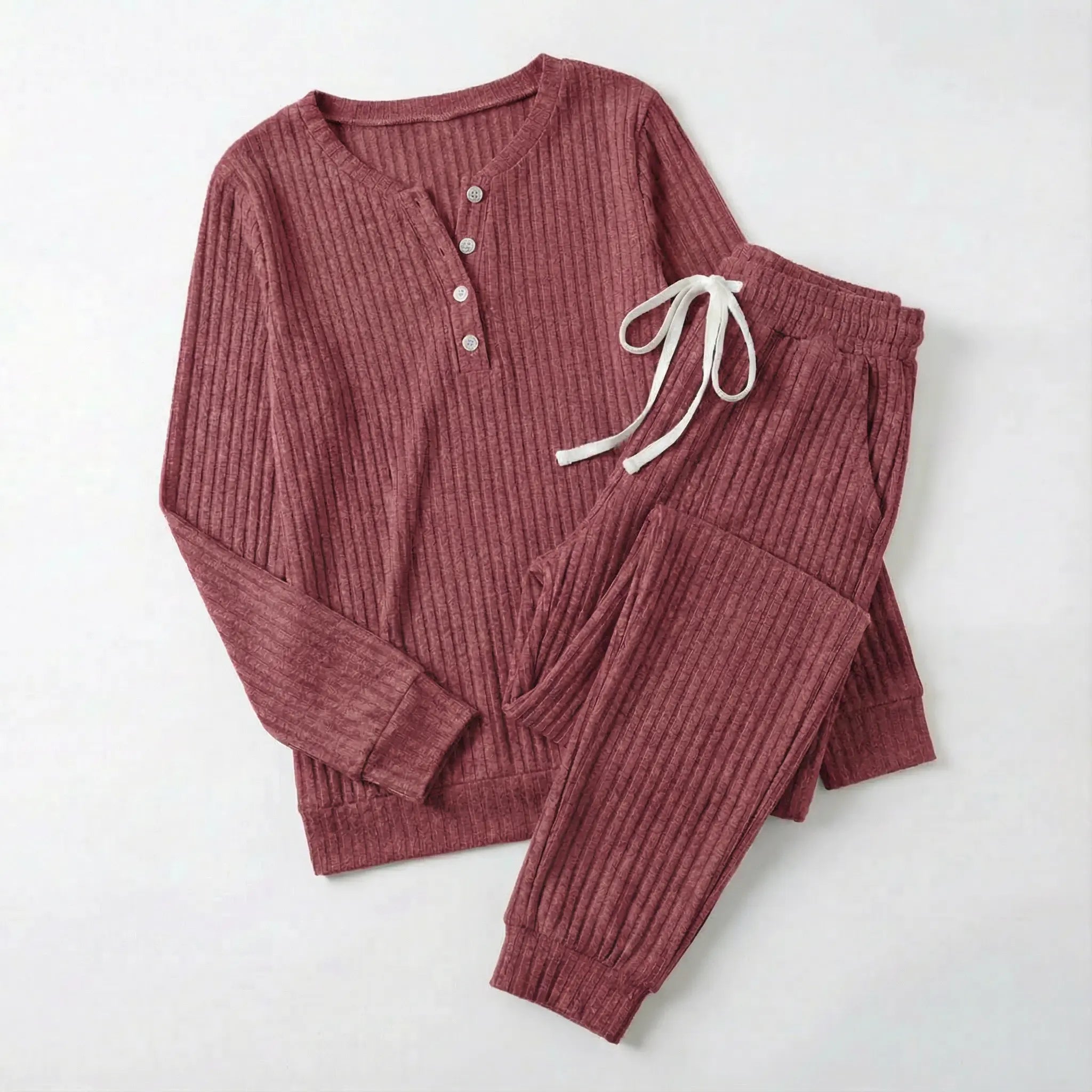 Juliette Bellamy | Ribbed Loungewear Set For Women