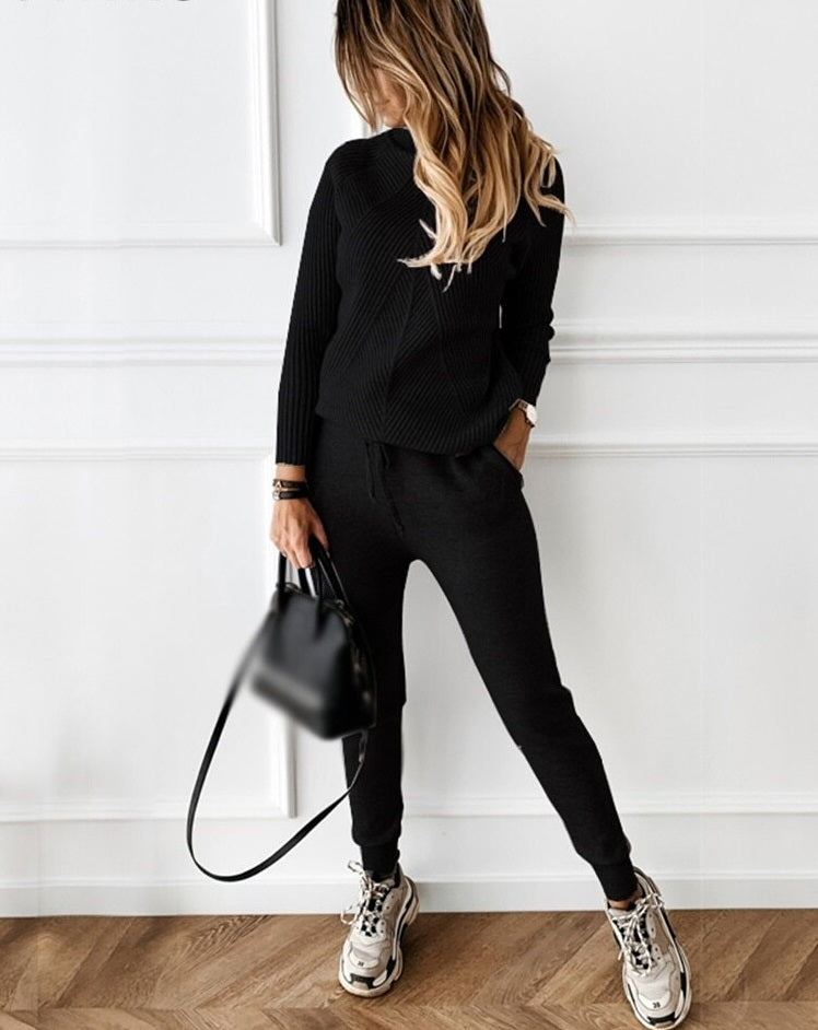 Elena Virelli | Ribbed Knit Lounge Set For Women