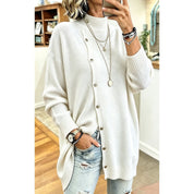 Odile Fontclair | Longline Button-Front Sweater For Women
