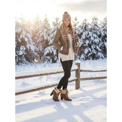 Talia Ashgrove | Fur-Trimmed Lace-Up Winter Boots For Women