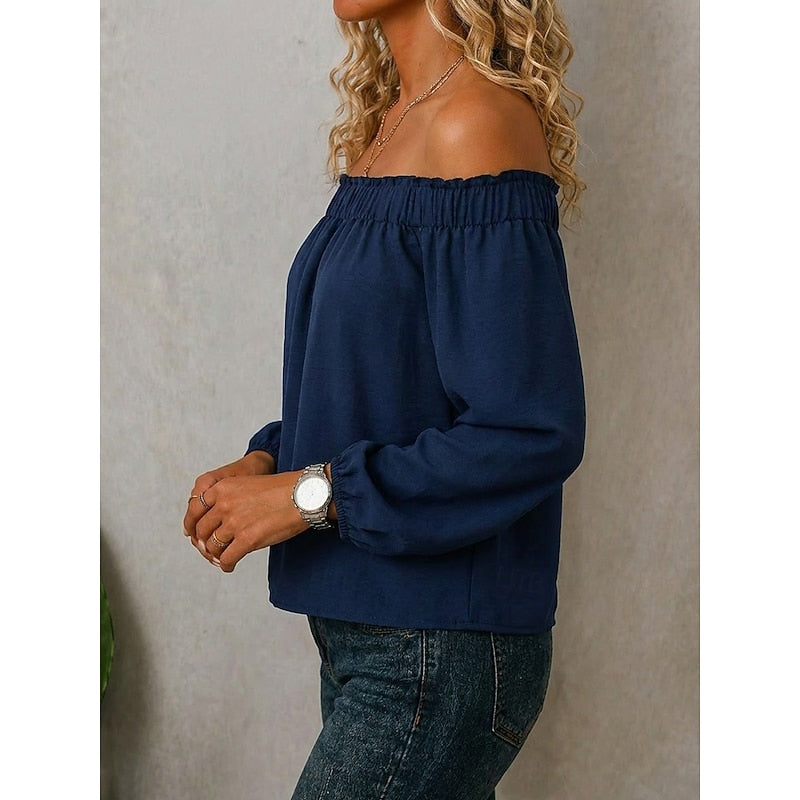 Isadora Bellweather | Off-Shoulder Ruffle Top For Women