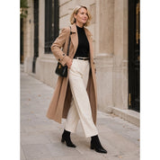 Fleur Renaudin | Suede Ankle Boots With Patent Cap Toe