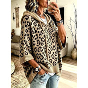 Rosalind Ferreira | Leopard Print Hooded Sweater For Women