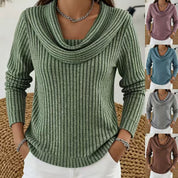Marguerite Danvers | Cowl-Neck Ribbed Sweater For Women