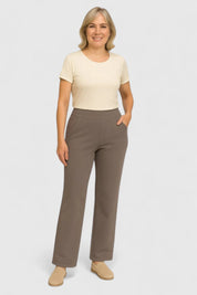Lucille Beaupré | High-Waist Wide Leg Black Pants