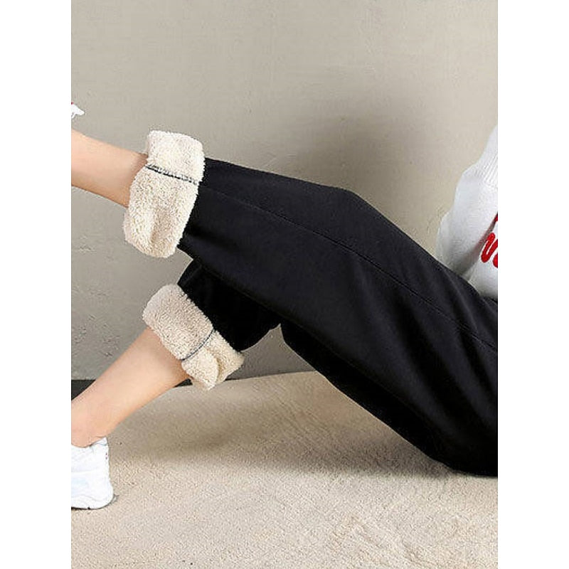 Ondine Fabregues | Cozy High-Waist Fleece Joggers For Women