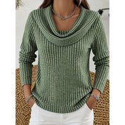 Marguerite Danvers | Cowl-Neck Ribbed Sweater For Women