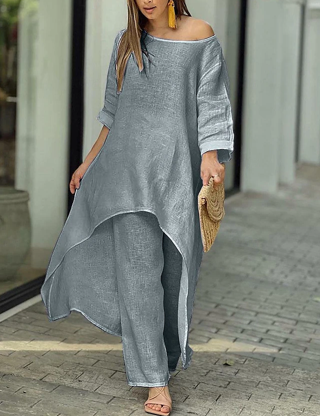 Alessia Monroe | Linen Summer Two-Piece Set For Women