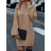 Josette Villard | Cold-Shoulder Turtleneck Sweater Dress For Women