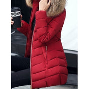 Isadora Whitcombe | Quilted Parka With Faux Fur Hood For Women