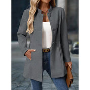Odessa Whitmore | Elegant Stand-Collar Coat For Women