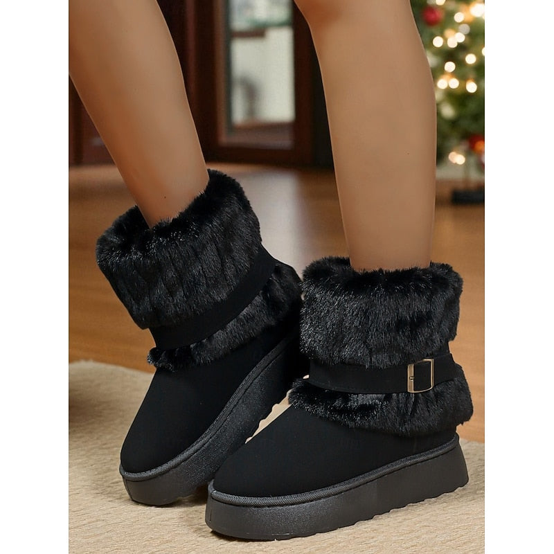 Camille Hawthorne | Cozy Fur-Trimmed Snow Boots For Women